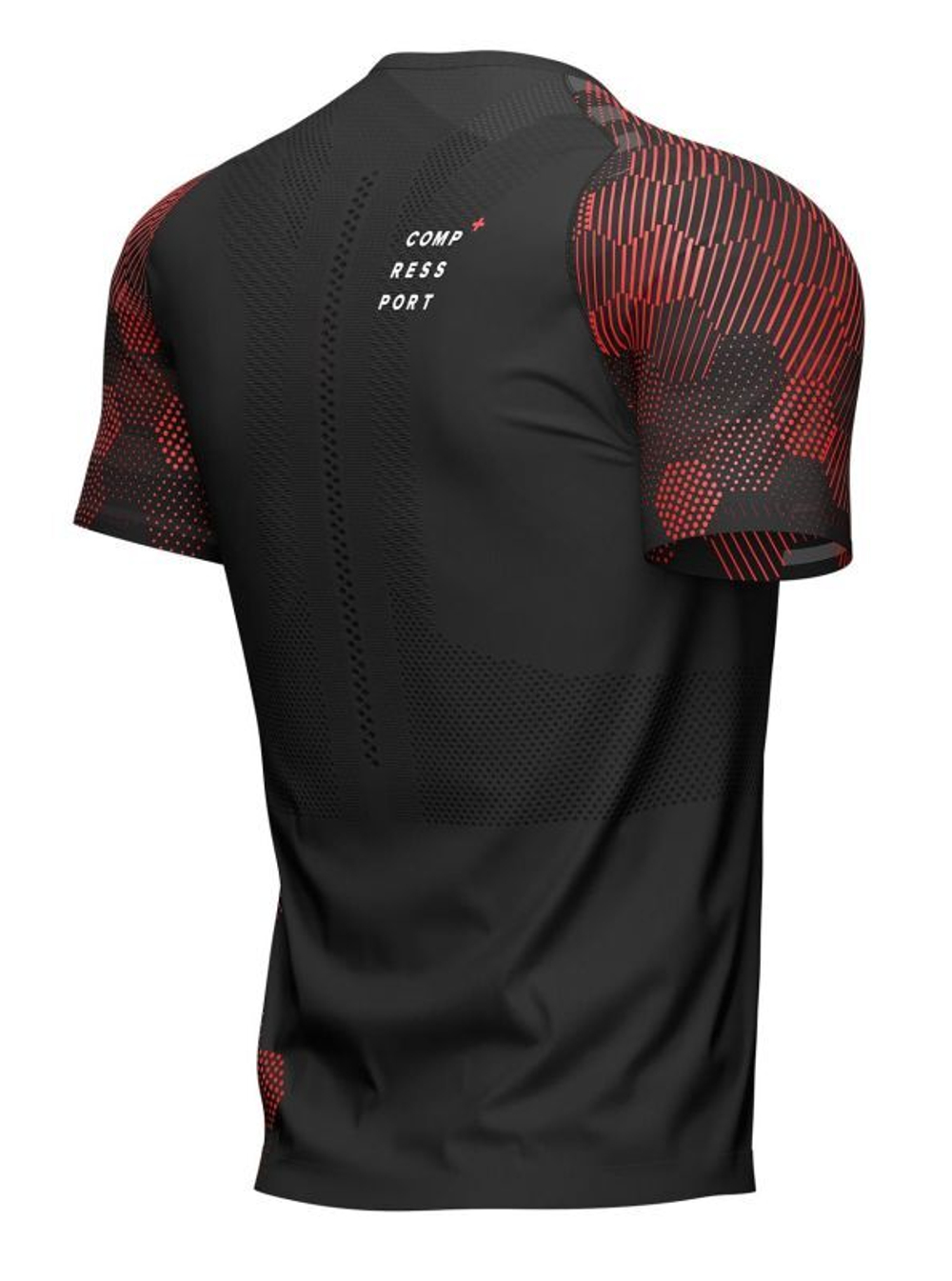 Мужская теннисная футболка Compressport Racing SS T-Shirt - черный