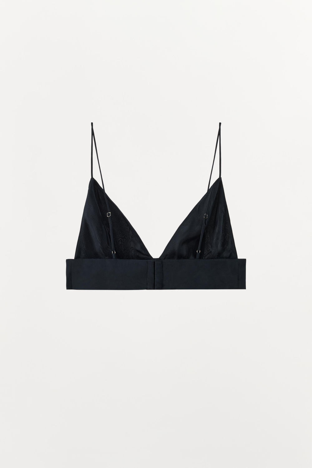 АТЛАСНЫЙ БРАЛЕТТ С ТРЕУГОЛЬНЫМИ ЧАШКАМИ — ZARA