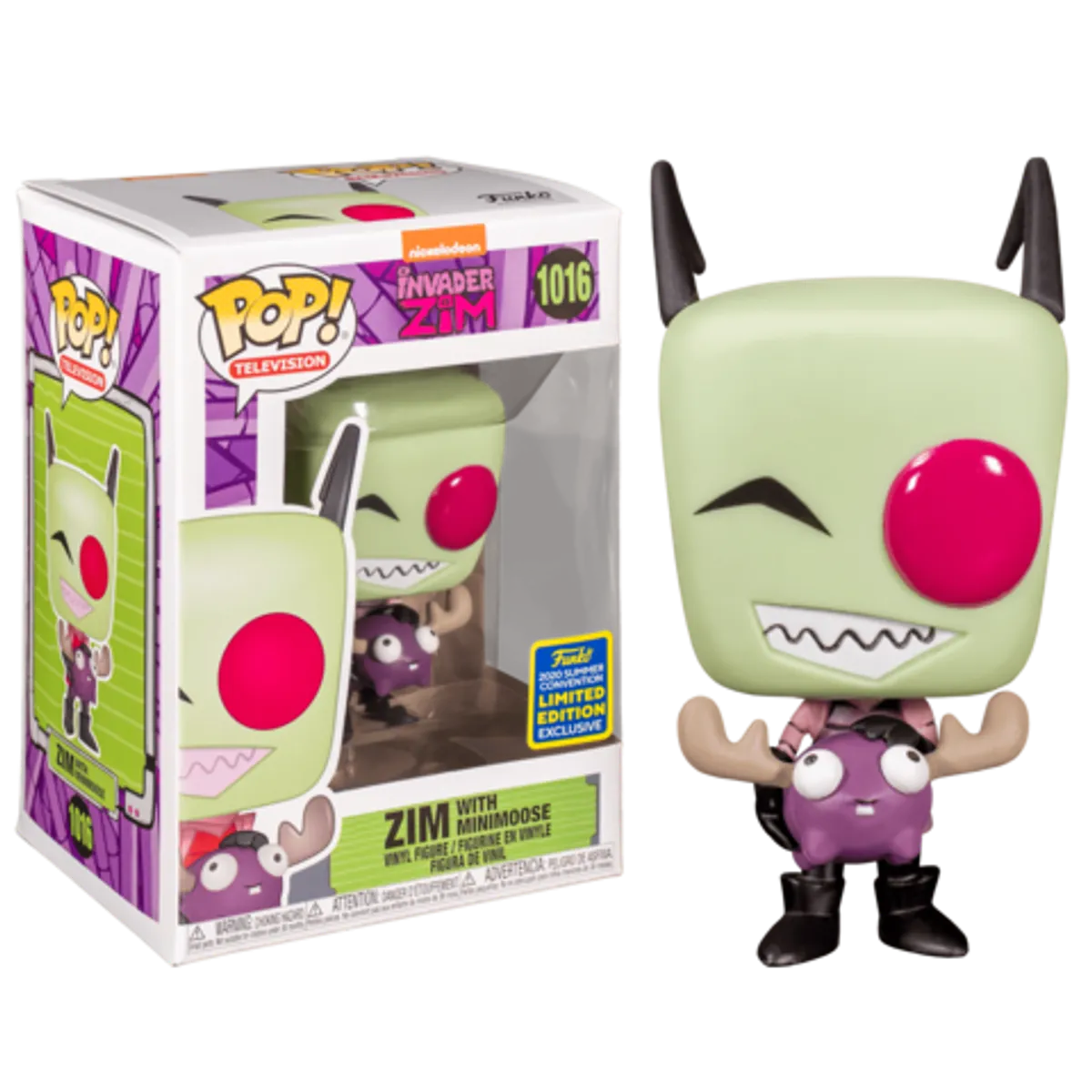 Funko POP! Invader Zim: Zim with Minimoose (Funkon 2020 Exc) (1016)