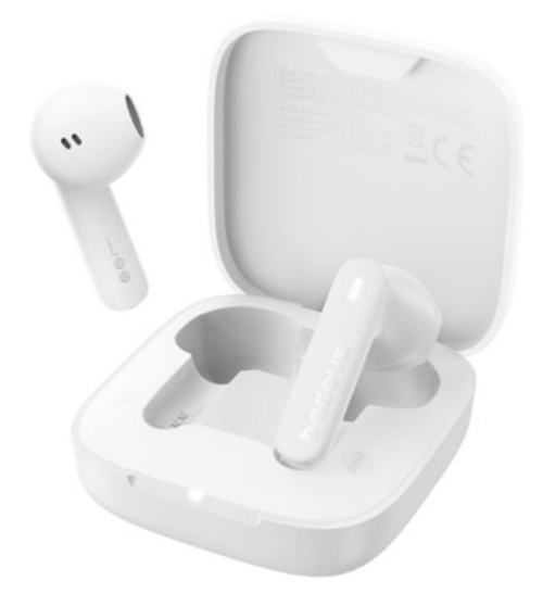 Мобильная Bluetooth-гарнитура Baseus Bowie E16 BT5.3/35mAh (400mAh)/6ч (A00061900223-00) белая