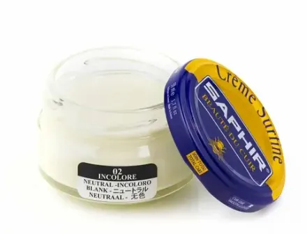 Краска-крем Saphir Creme Surfine, 50мл, бесцветный