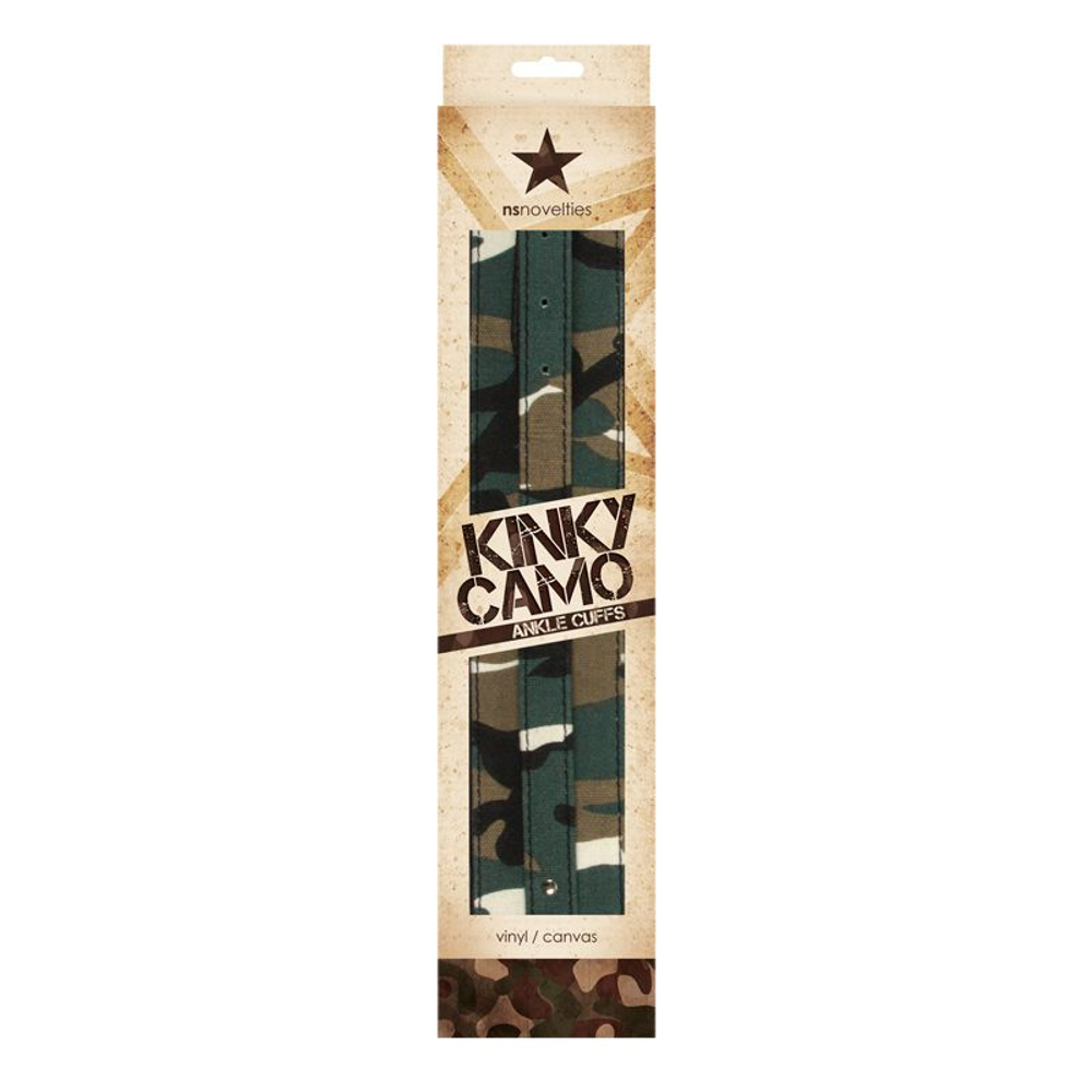 Камуфлированные манжеты на ноги Kinky Camo (Цвет: зеленый камуфляж)