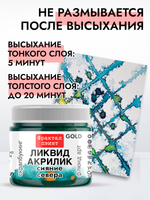 Жидкая акриловая краска ЛИКВИД АКРИЛИК «Сияние Севера» серия «Золотая»