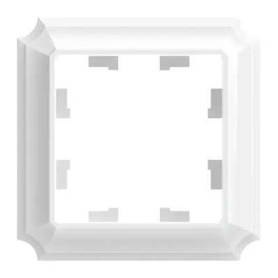 ATLASDESIGN ANTIQUE 1-постовая РАМКА, БЕЛЫЙ