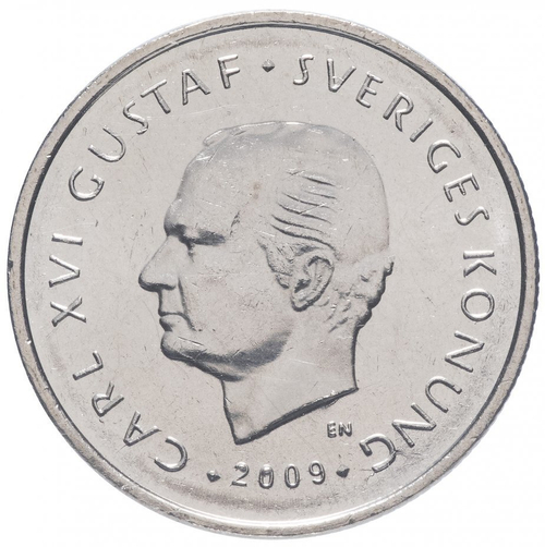 1 крона. 200 лет разделению Финляндии и Швеции. Швеция. 2009 год. XF