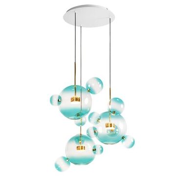 Подвесной светильник LED 30W 3000K 2027-D3 Blue голубой Bolle LOFT IT