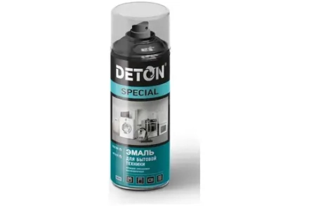 DETON SPECIAL  Аэрозольная эмаль алкидная для Бытовой техники Черная 520 мл