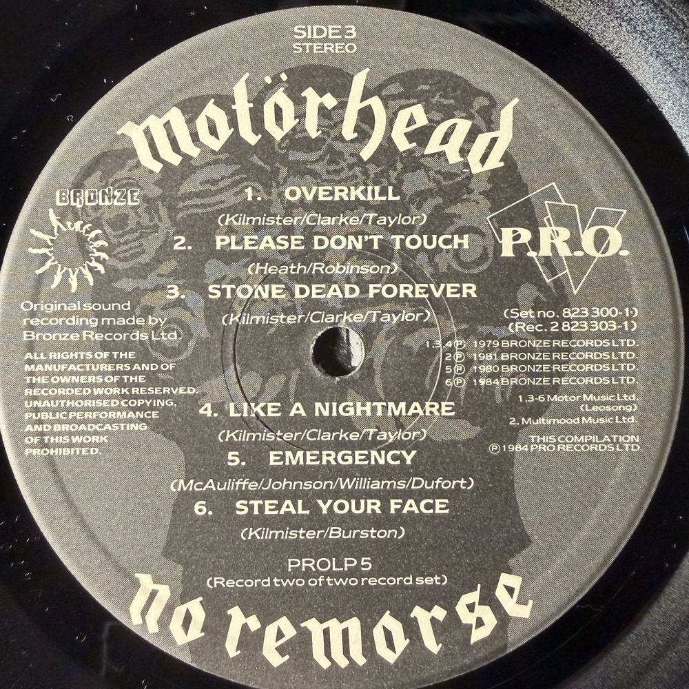 Motorhead ‎– No Remorse 2LP (Англия 1984г.) Limited Edition