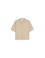 Мужская плиссированная рубашка boxy fit с коротким рукавом - BERSHKA