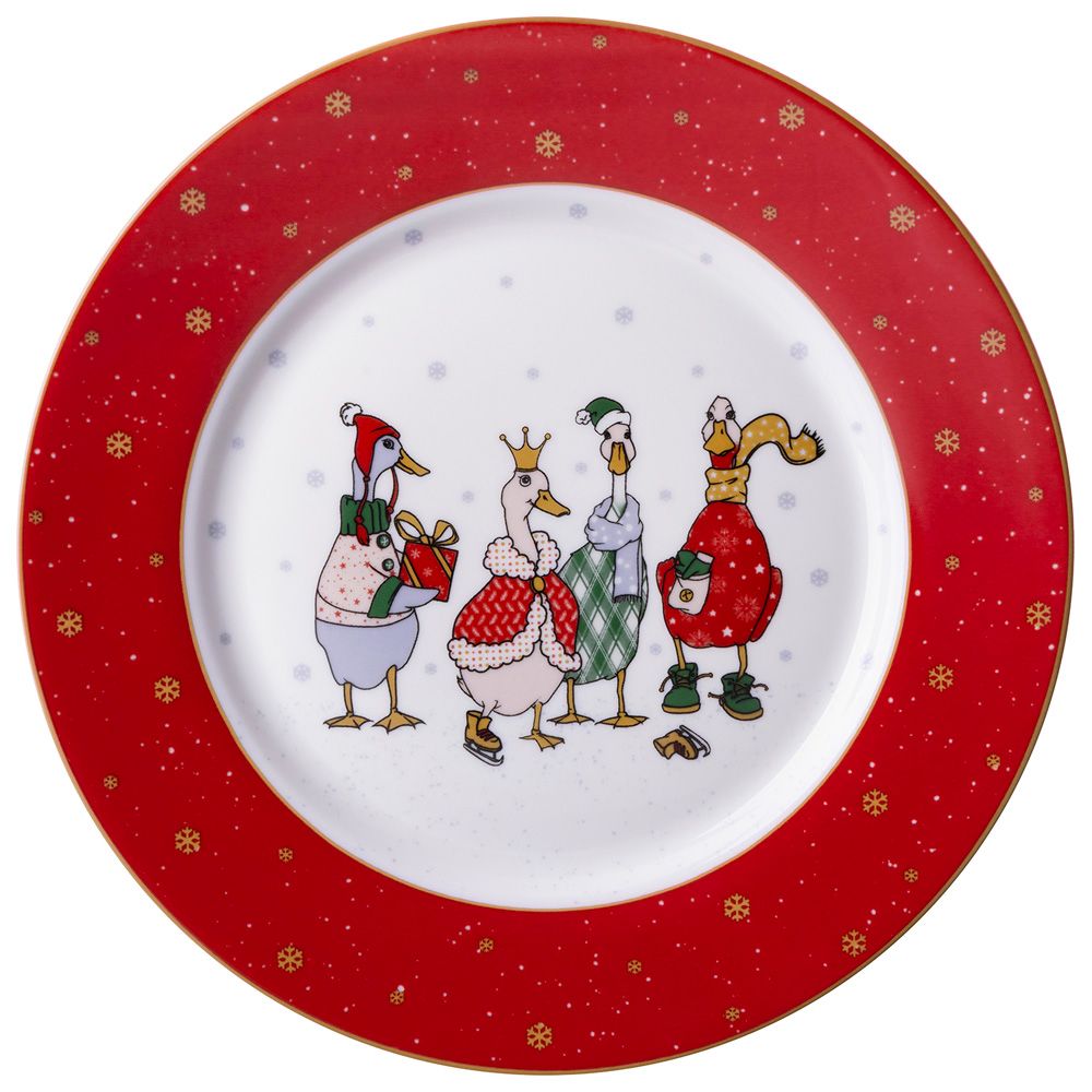 ТАРЕЛКА ОБЕДЕННАЯ LEFARD "FAMILY CHRISTMAS" 25 СМ (КОР=24ШТ,)