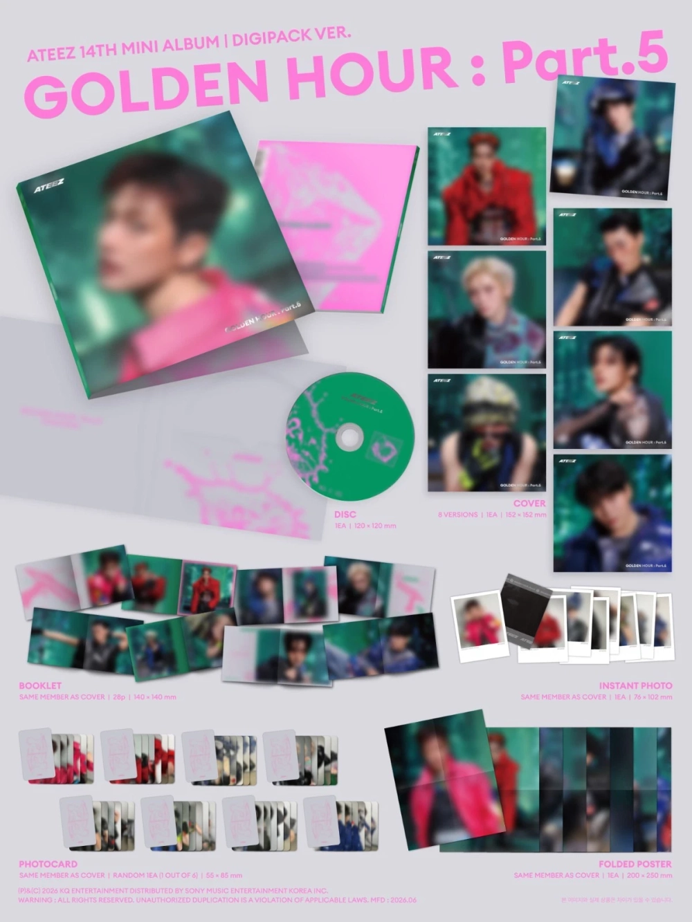 Альбом ATEEZ - Golden Hour : Part.5 [Digipack ver.]