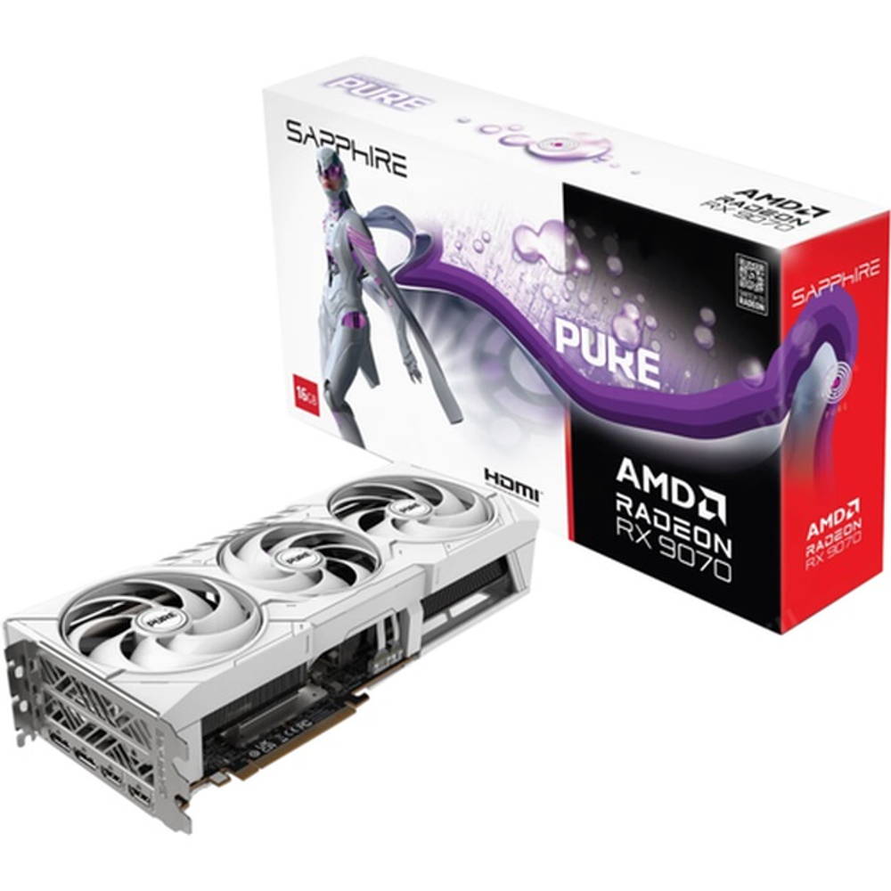 Видеокарта Sapphire Radeon RX 9070 PURE OC 16GB (11349-02-20G)