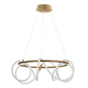 Люстра подвесная с пультом LED 52W 3000K-5500К CL220263 бронза Python Citilux