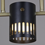 06675-0.3-05 GD+BK GX53 светильник потолочный Reluce, GX53х5