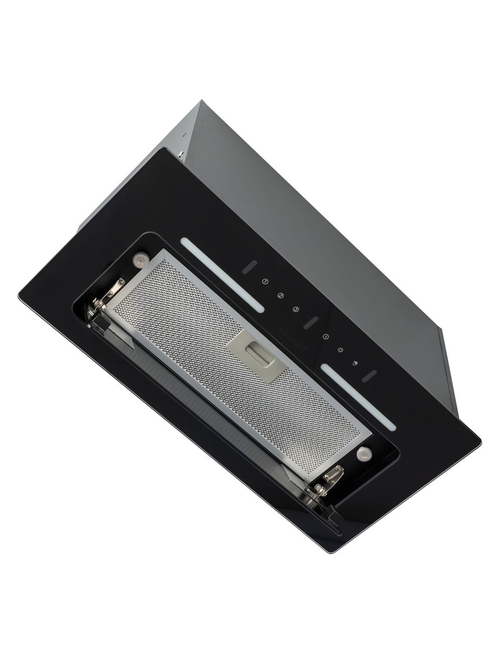 Вытяжка встраиваемая MWDC60TL Black Инвертор 1200м3/ч Черная, управление жестами, полновстраиваемая