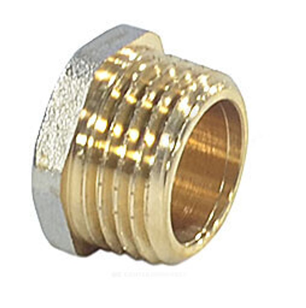 Заглушка латунь никель Ду 25 (1") НР 9017 ГОСТ 32585-2013 Aquasfera 9017-03