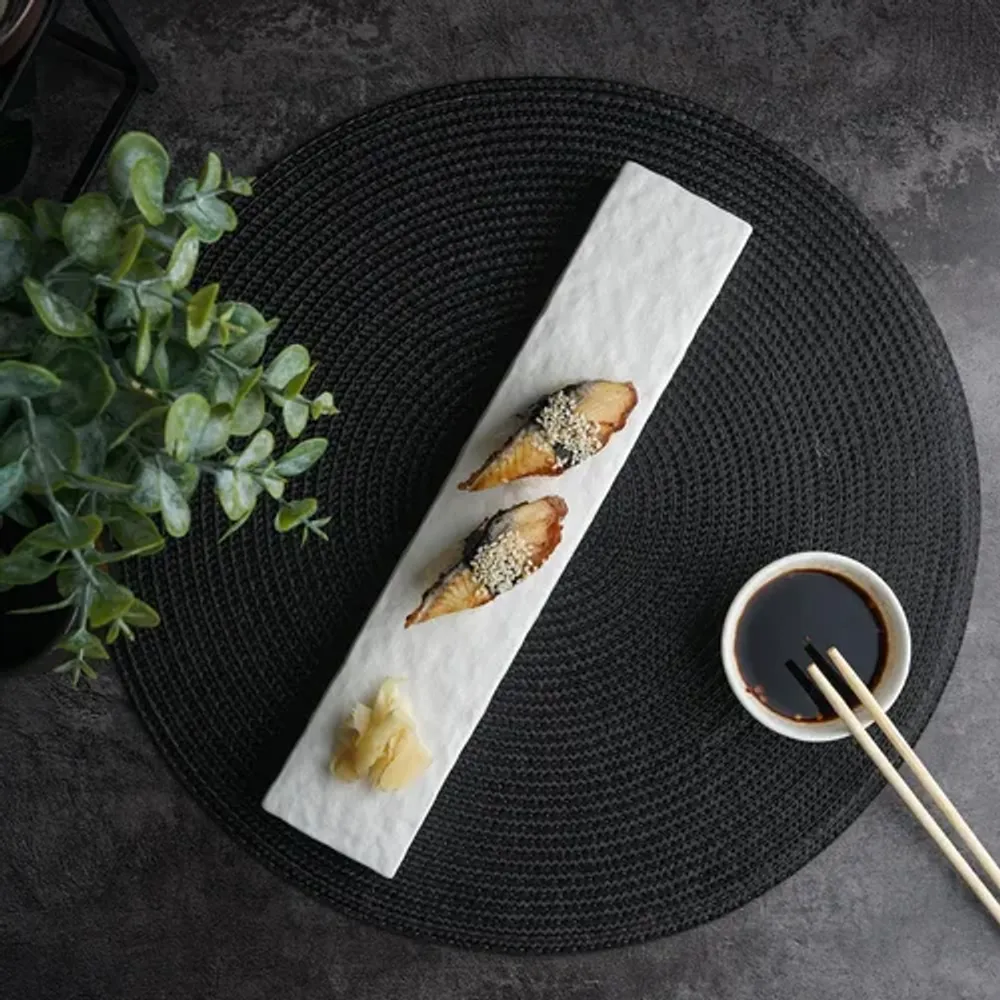 Блюдо прямоугольное 30,6*6 см h2,8 см брусок для закусок White Matt Panasia P.L. Proff Cuisine [4]