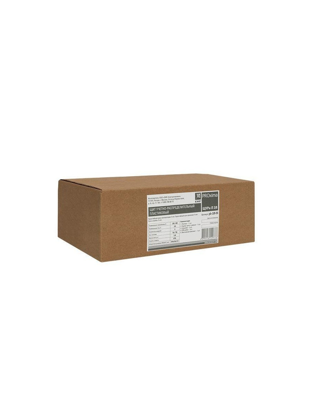 Щит ЩУРн-П 3/8 (379х216х113) IP55 пласт. PROxima EKF pb-3/8-55
