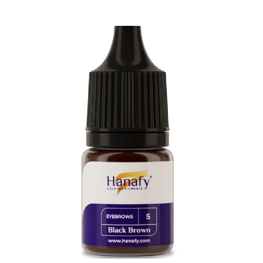 Пигмент Hanafy №5 Black Brown, 3мл