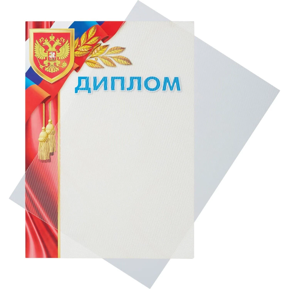 Обложки для переплёта пластиковые Комус (ProMega office) А4 400 мкм прозрачные с рисунком (100 штук в упаковке)