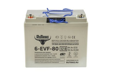 Тяговая аккумуляторная батарея RuTrike 6-EVF-80 (12V80A/H C3)