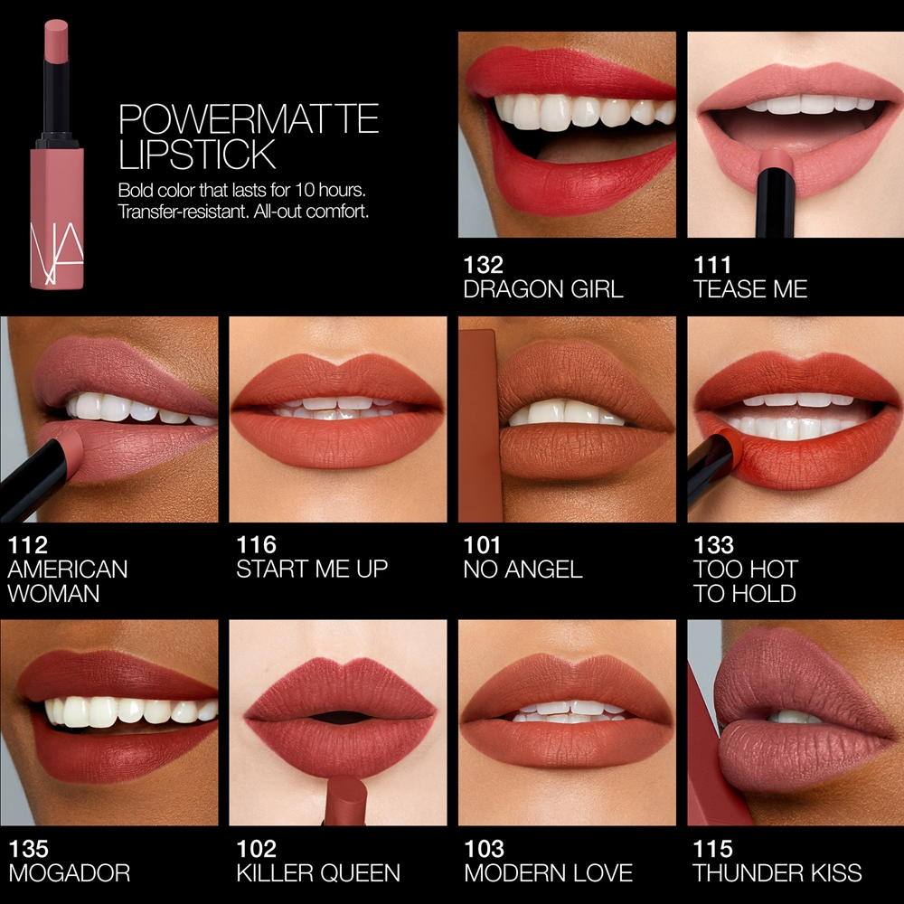 NARS Powermatte Lipstick - Трендовая помада с матовым эффектом оттенок Notorious, 1 g