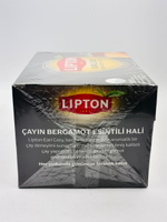Чай черный Lipton Earl Grey с бергамотом 100 пакетиков 320 г (Турция)