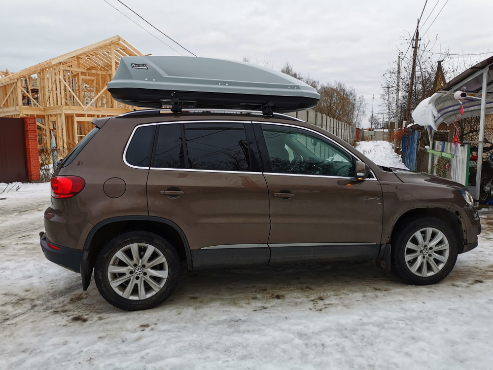 Автобокс Way-box Gulliver 520 на крышу Volkswagen Tiguan