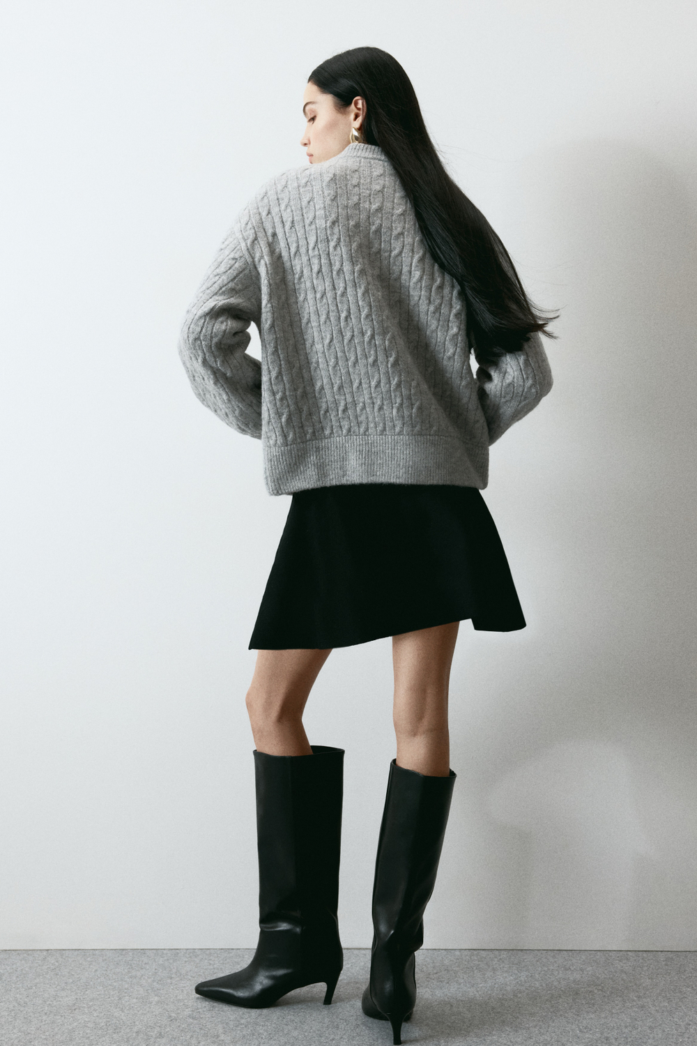 Куртка-пилот вязки «косичка» - H&M