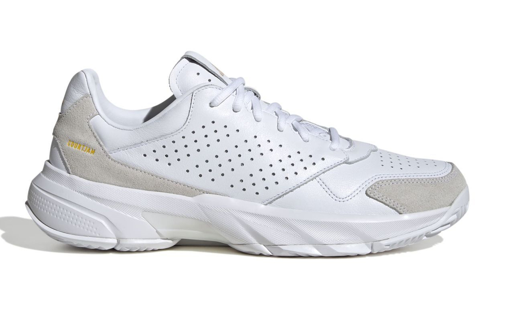 Мужские теннисные кроссовки Adidas CourtJam Control 3 Premium - cloud white/cloud white