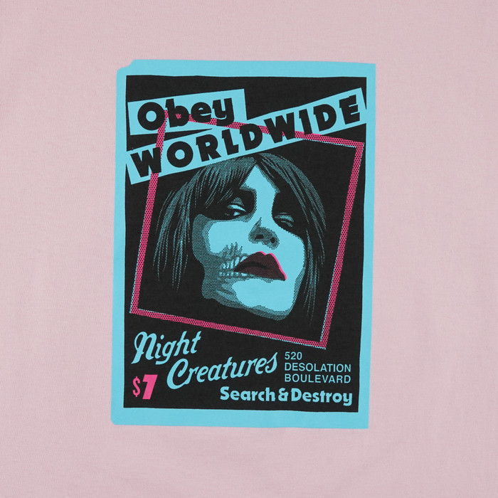 Футболка мужская Obey Night Creatures артикул:165262717 - купить в магазине Дайс