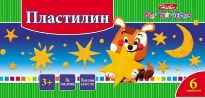 Пластилин 6цв. 120г. Ушастики 1/30 (Хатбер)