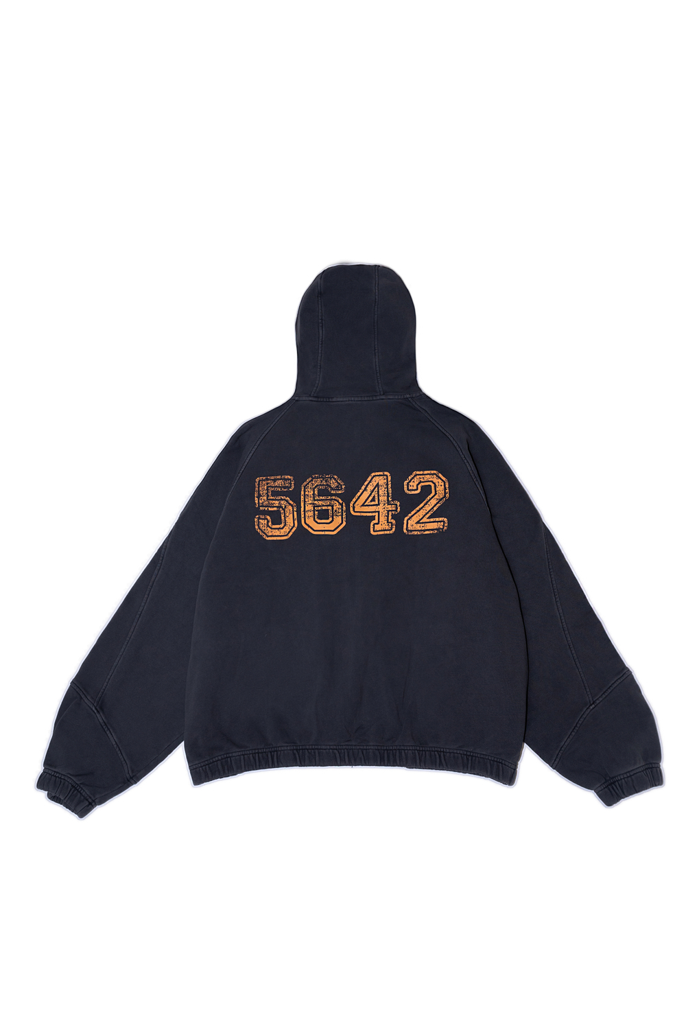 Оверсайз худи на молнии "5642"