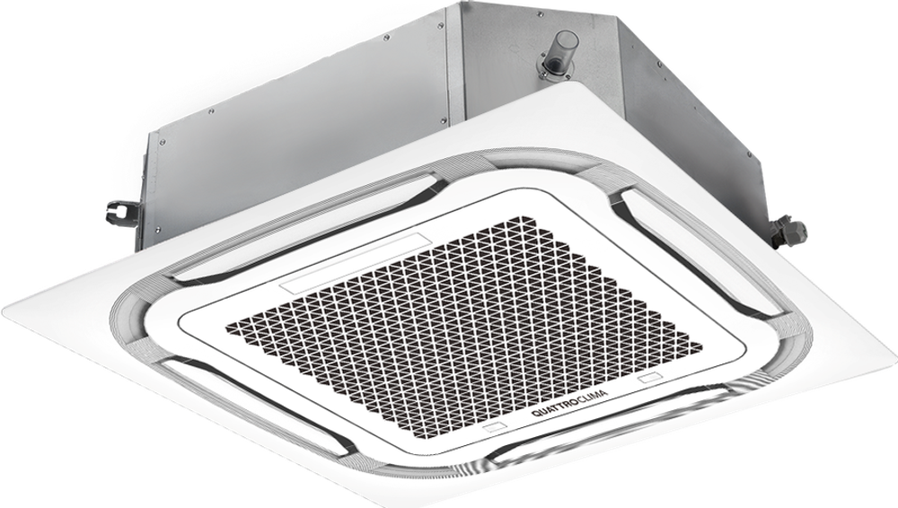 Сплит-система кондиционер кассетный Quattroclima QV-I18CG/QN-I18UG/QA-ICP9 на 50 м²