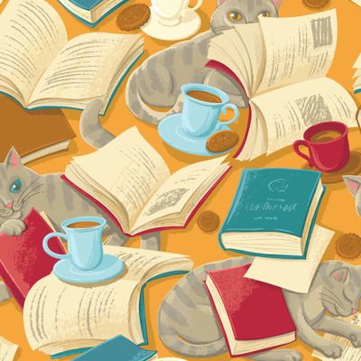Книги и котики (2)