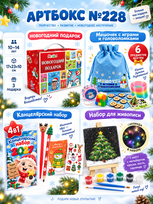 Артбокс №228" из 3 подарков (7-14 лет)