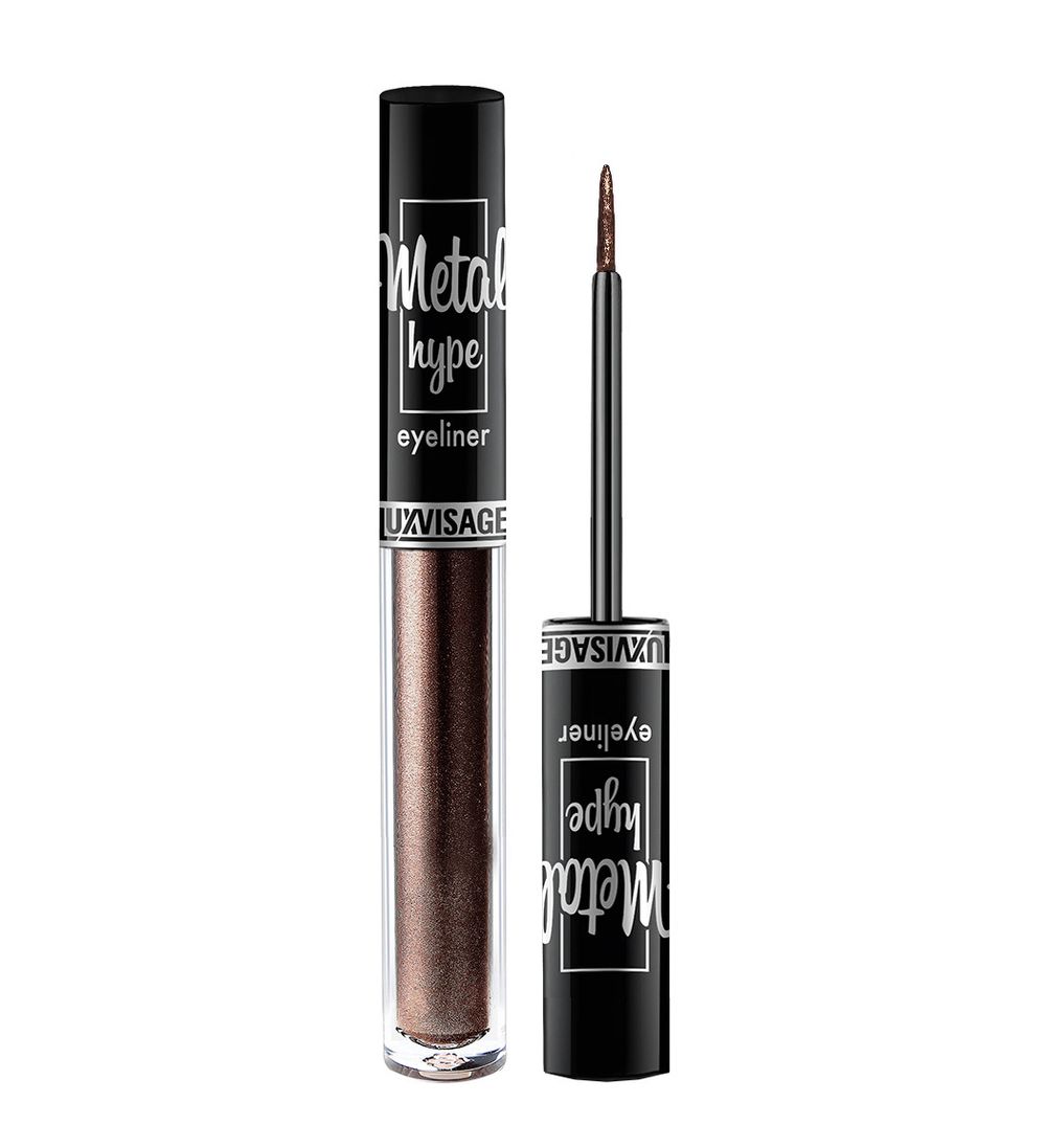Сияющая цветная подводка для глаз LuxVisage Metal Hype Eyeliner - 02 Havana Star