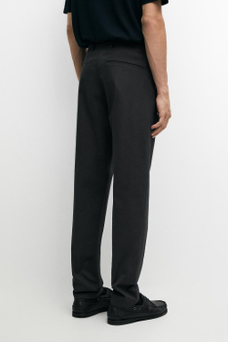 Massimo Dutti Зауженные брюки из смесового хлопка, серый