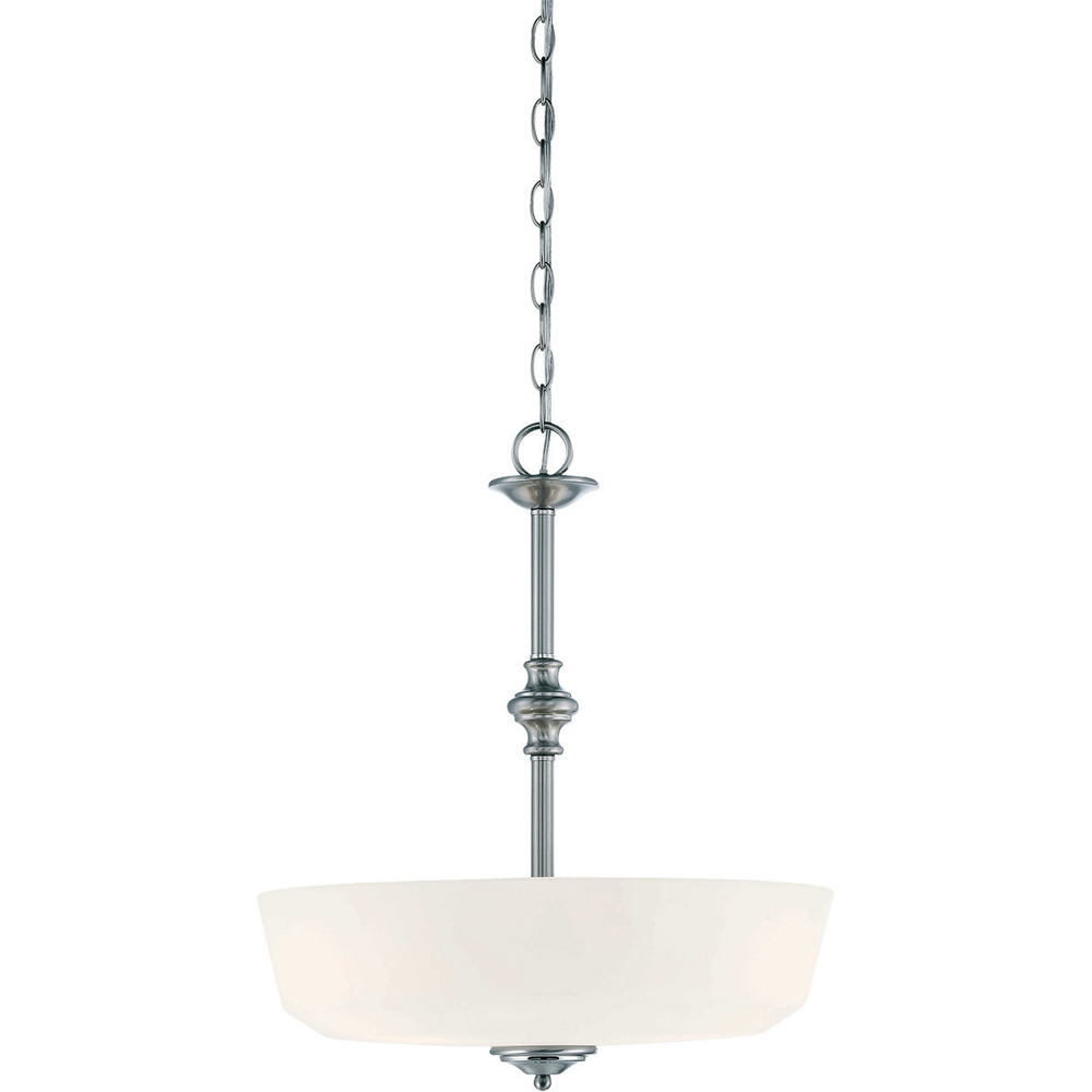 люстра Melrose 3 Light 18 inch Polished Chrome Pendant Ceiling Light