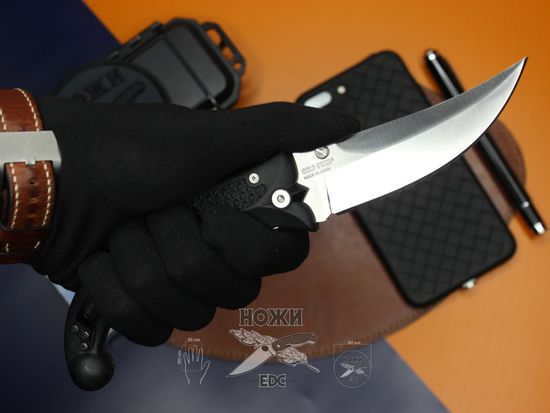 Складной нож Коллекционный Cold Steel Scimitar Plain 25S c клинком из стали VG-1, рукоять Zytel