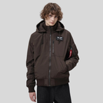 Бомбер Alpha Industries MA-1 Hooded Regular Fit Hickory (Коричневый)