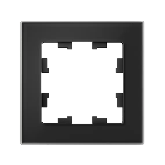 Рамка стеклянная на 1 пост Systeme Electric AtlasDesign Nature Черный матовый ATN331001