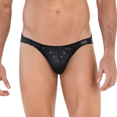 Черные трусы-слипы со звездочками Illusion Brief Bikini (Размер: L) (Цвет: черный)