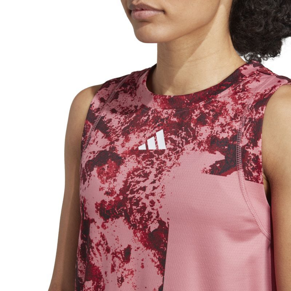 Женский топ теннисный Adidas Paris Logo Tank - Розовый