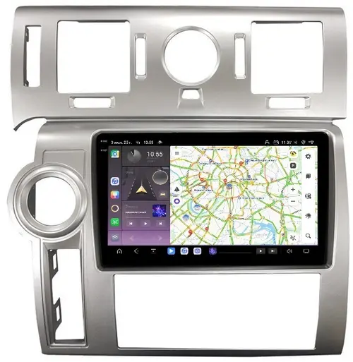 Магнитола для Hummer H2 2002-2009 - Kuberg EW-9298 QLed+2K, Android 13, Быстрейшая, CarPlay, 4G SIM-слот