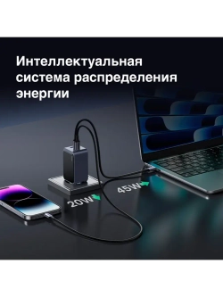 Быстрая зарядка Угрин 65w Type-C Адаптер для Айфона 16