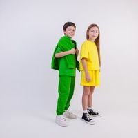 Футболка укороченная "Bb team yellow" подростковая