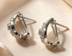 Ювелирные серьги из серебра 925 пробы