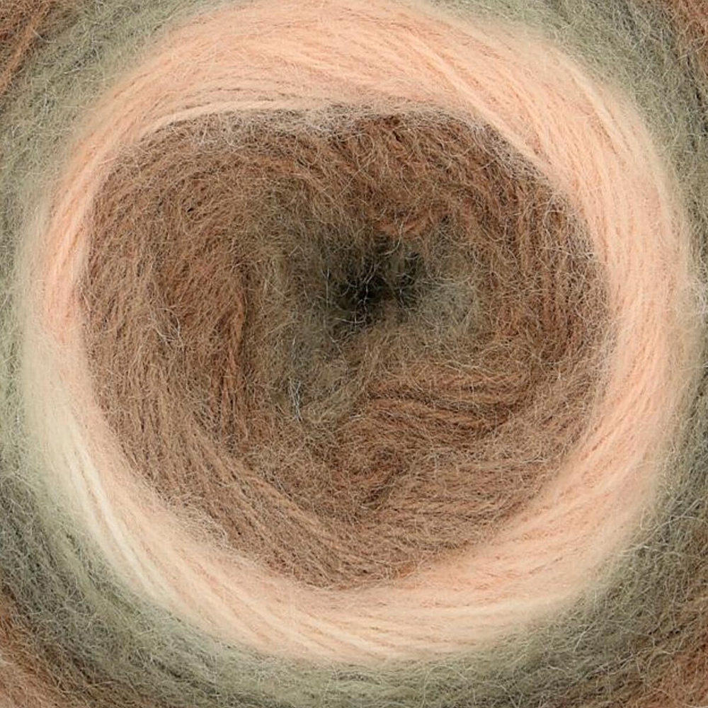 Пряжа "Mohair Dream" 00080 Бежевый/коричневый/серый