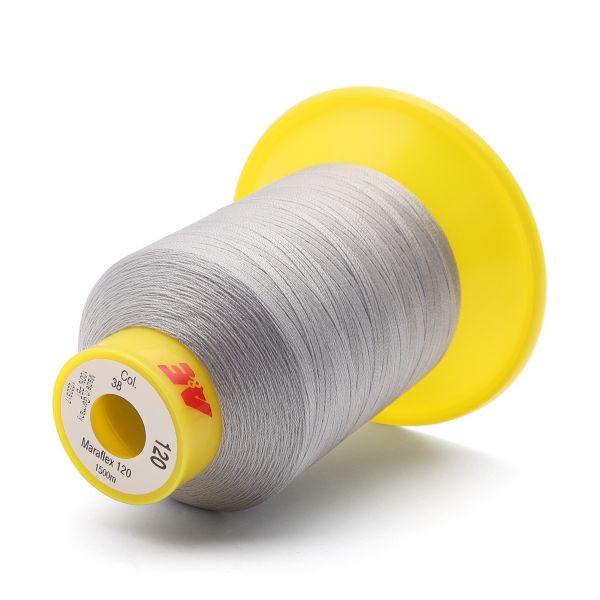 Нитка эластичная Gutermann Maraflex 120 (1500 метров), 1 кат. | 038 св.серый